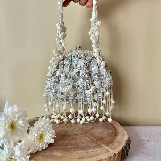 Silver Sequin Enchantment Bag