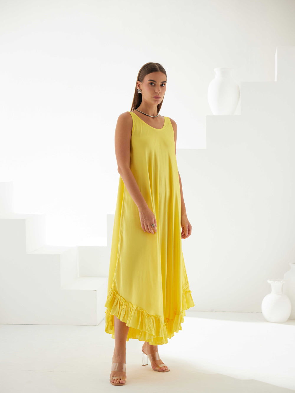 Yellow Midi Dress