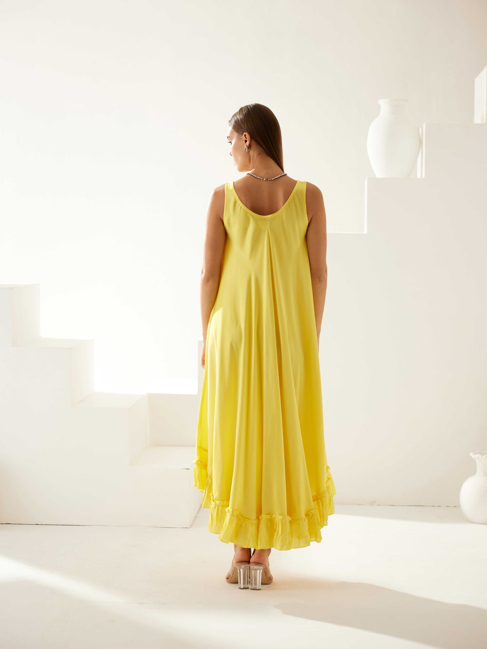 Yellow Midi Dress