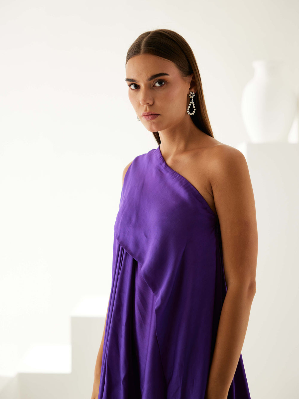 Violet Asymmetrical Maxi Dress