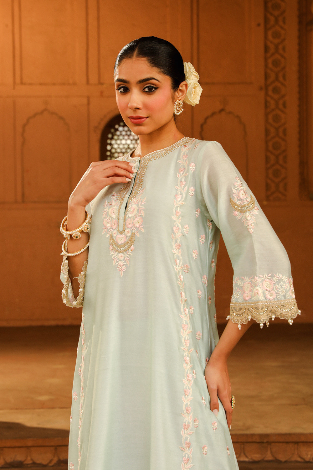 A-line Palazzo Suit With Dupatta