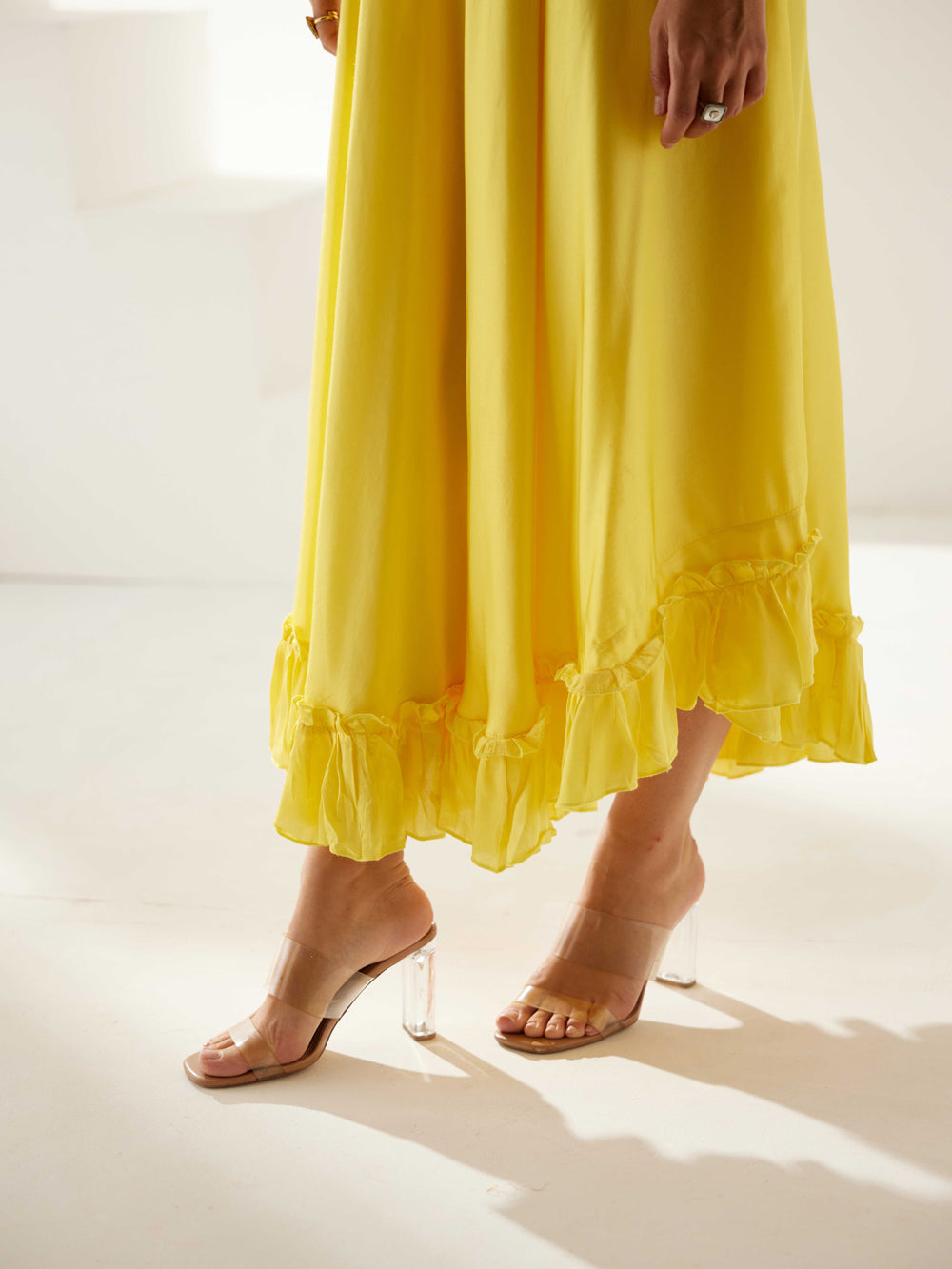 Yellow Midi Dress