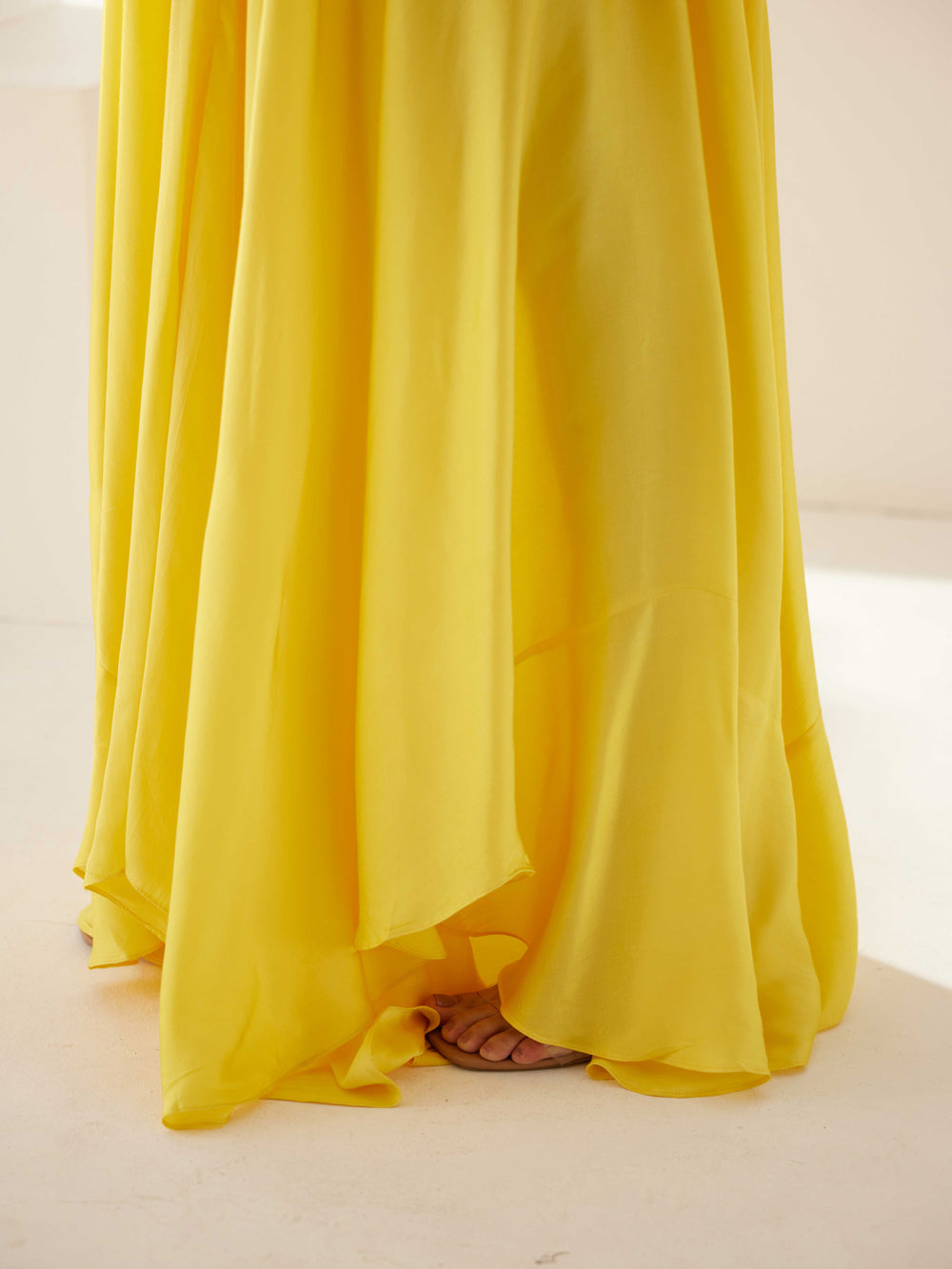 Yellow Strappy Maxi Dress