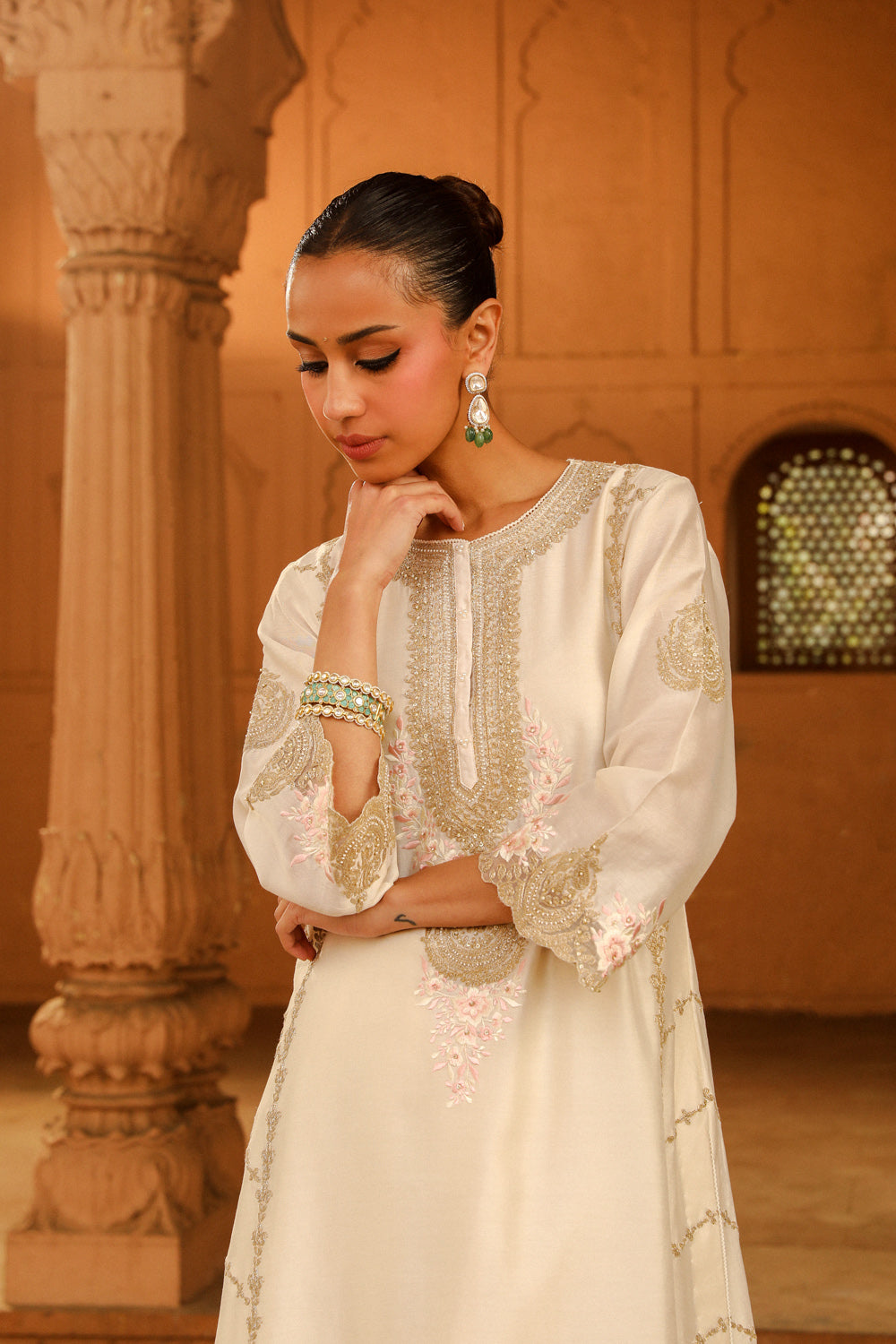 A-line Palazzo Suit With Dupatta