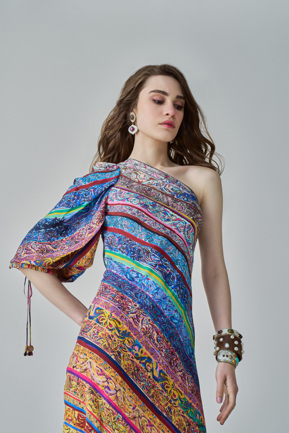 Alina Block Print Dress