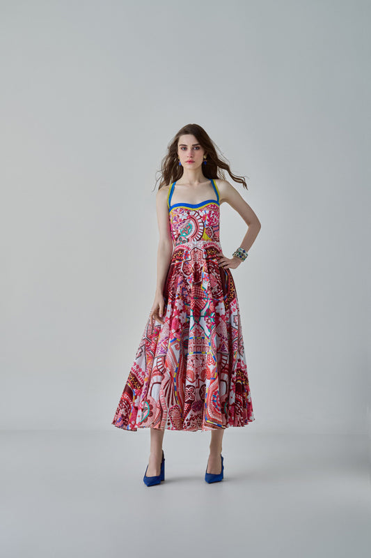 Marilyn Paisley Print Dress
