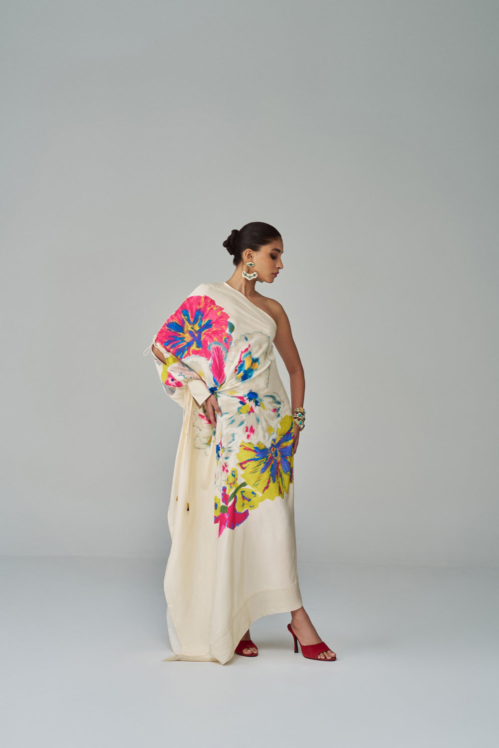 Alana Floral Print Kaftan