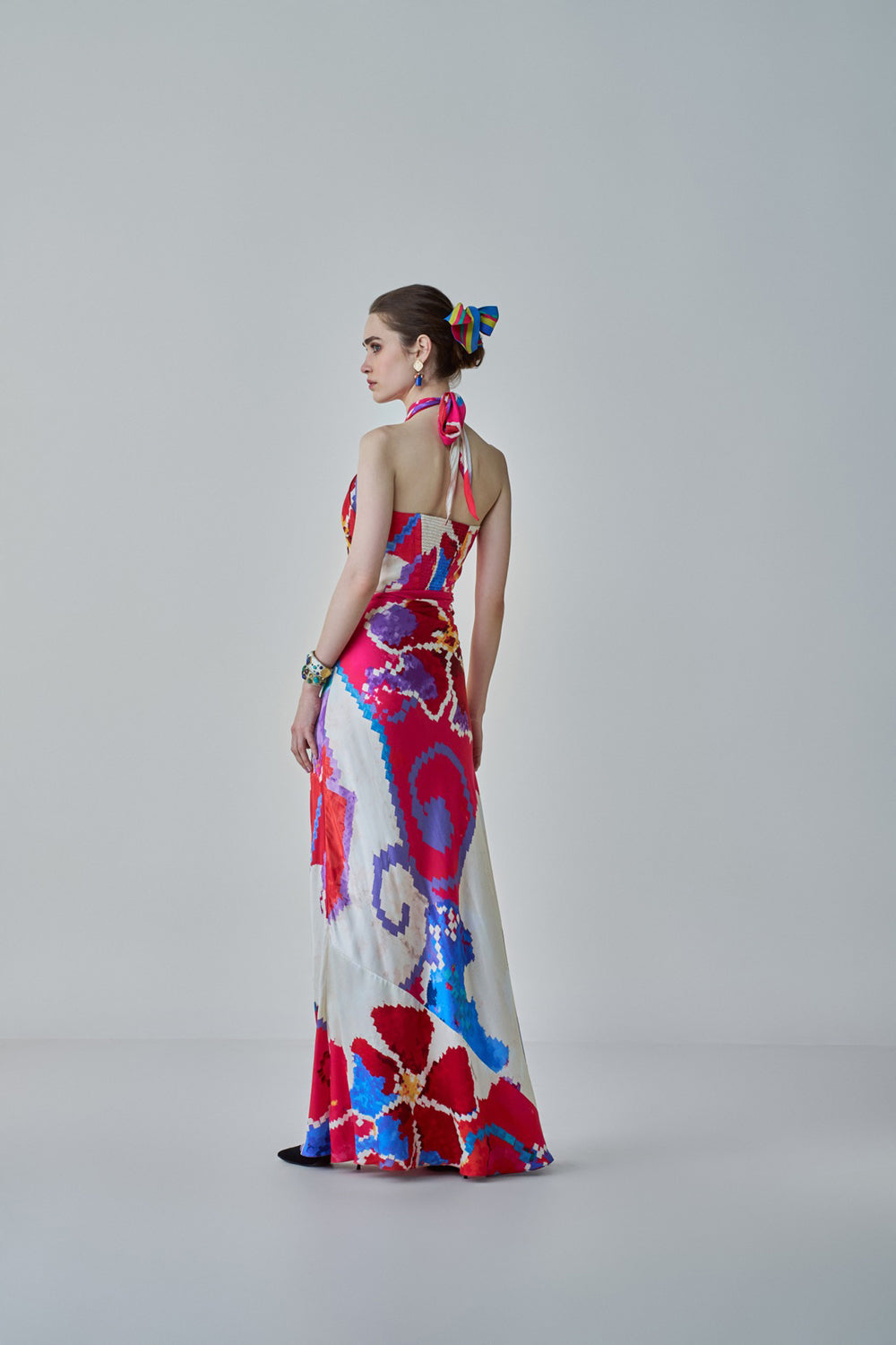 Shailee Ikat Print Dress
