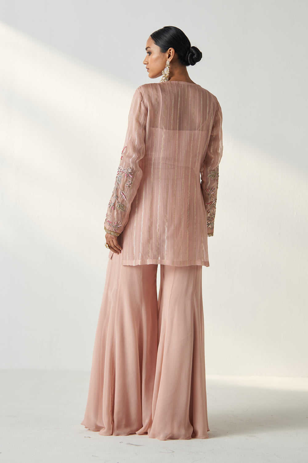 Tara Blush Pink Sharara Set