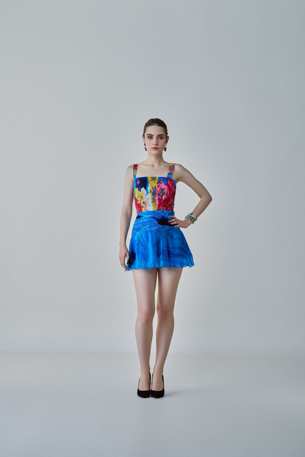 Erin Floral Print Mini Dress