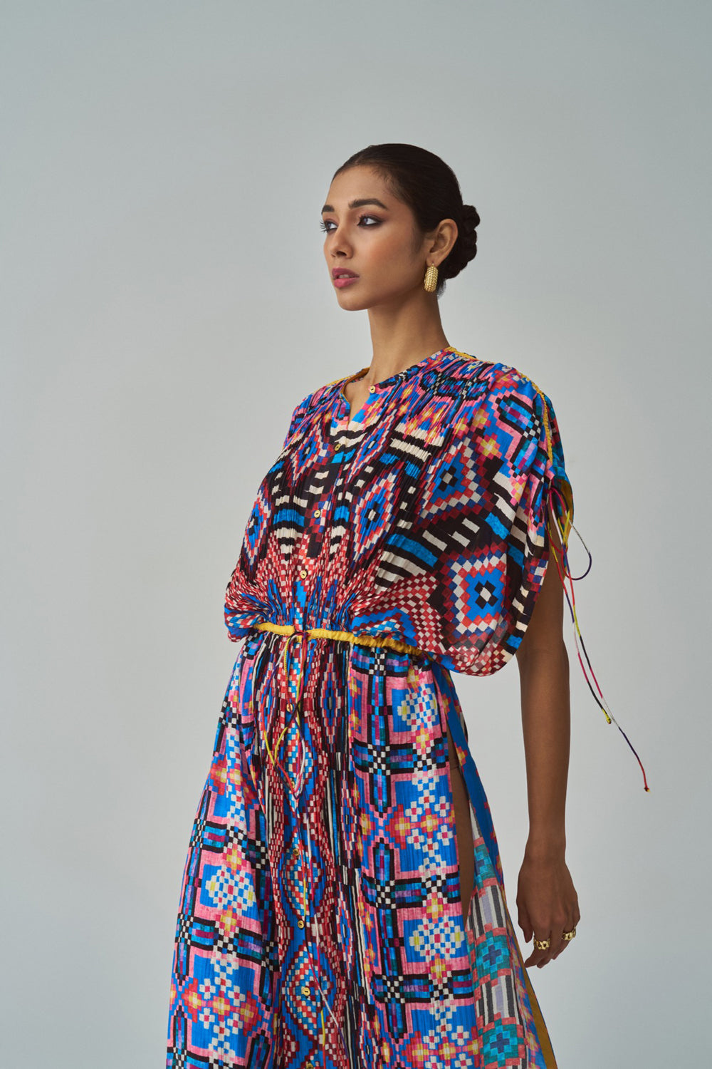 Sasha Ikat Print Kaftan