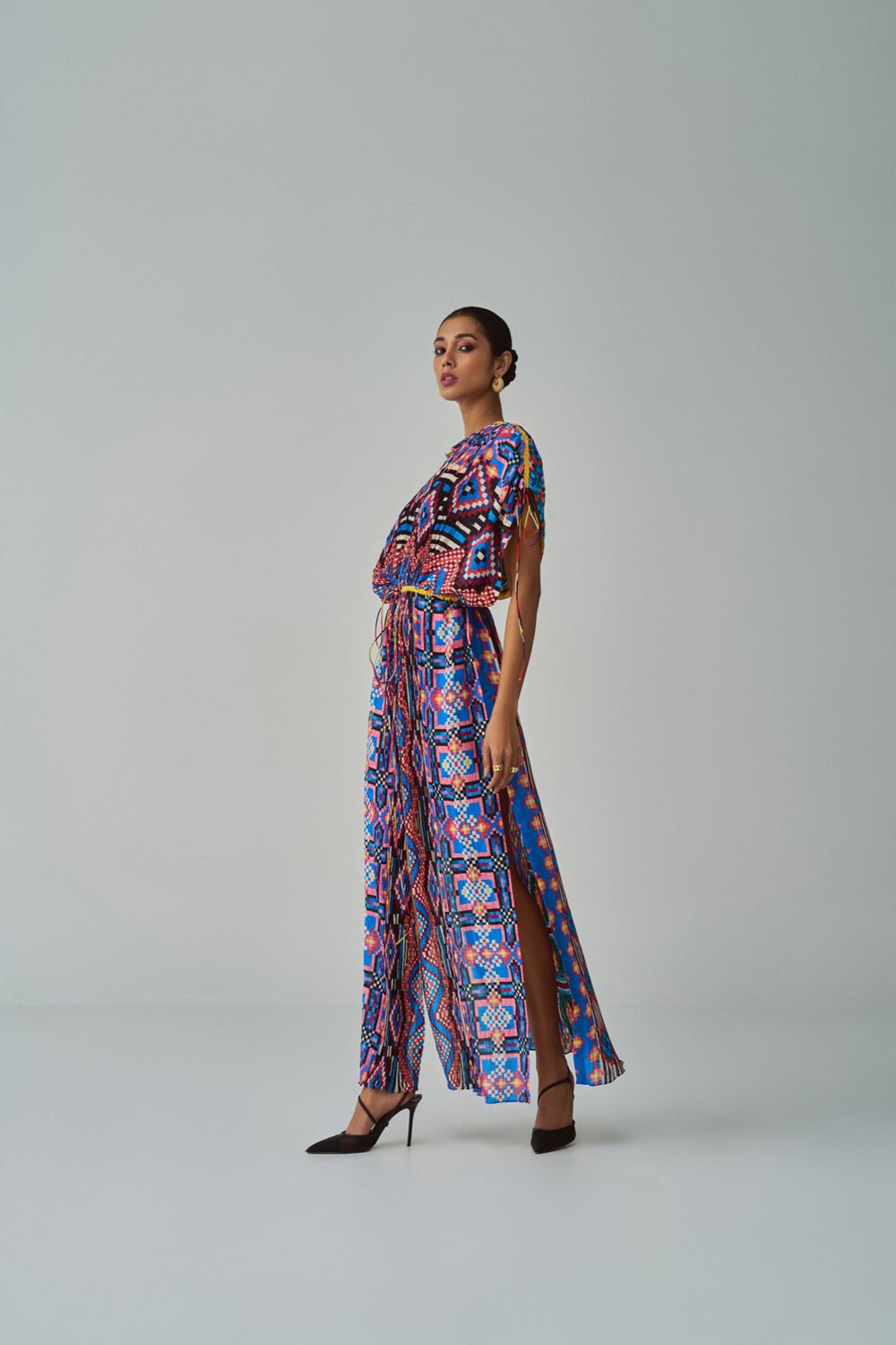 Sasha Ikat Print Kaftan