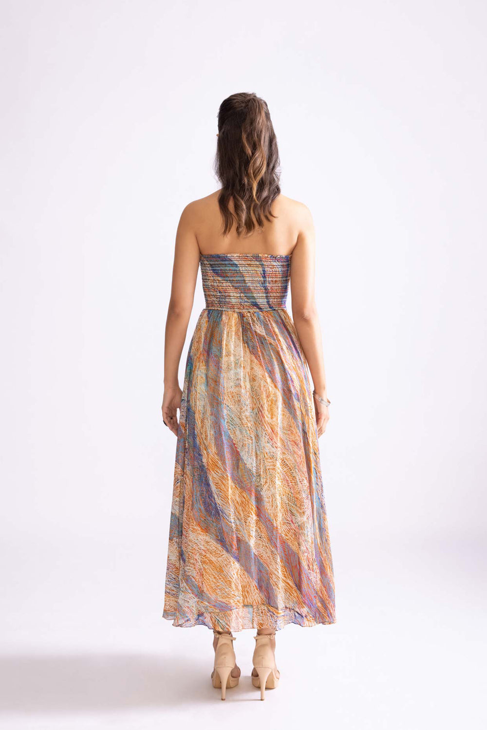 Florence Wave Print Dress