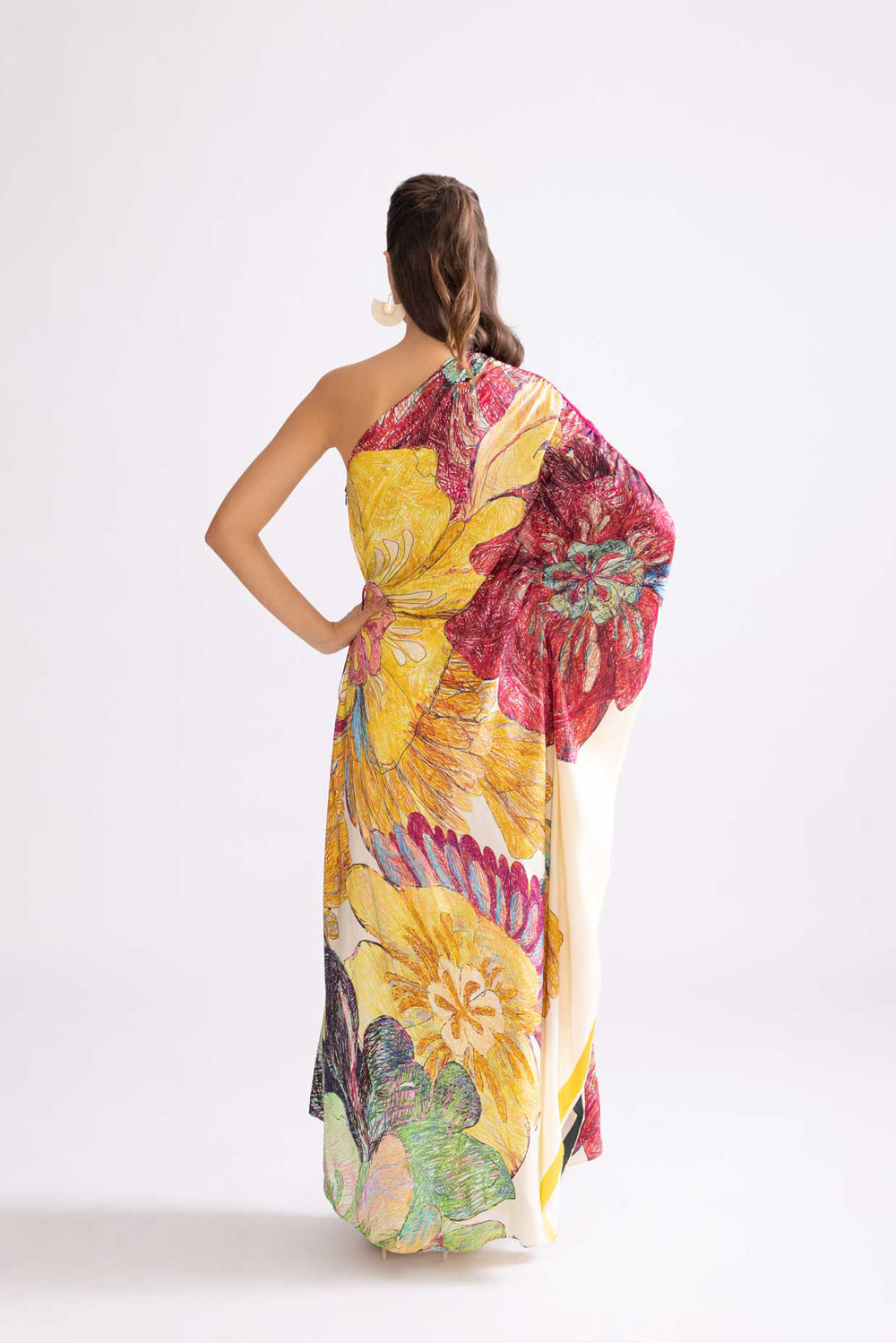 Alaza Daisy Print Kaftan