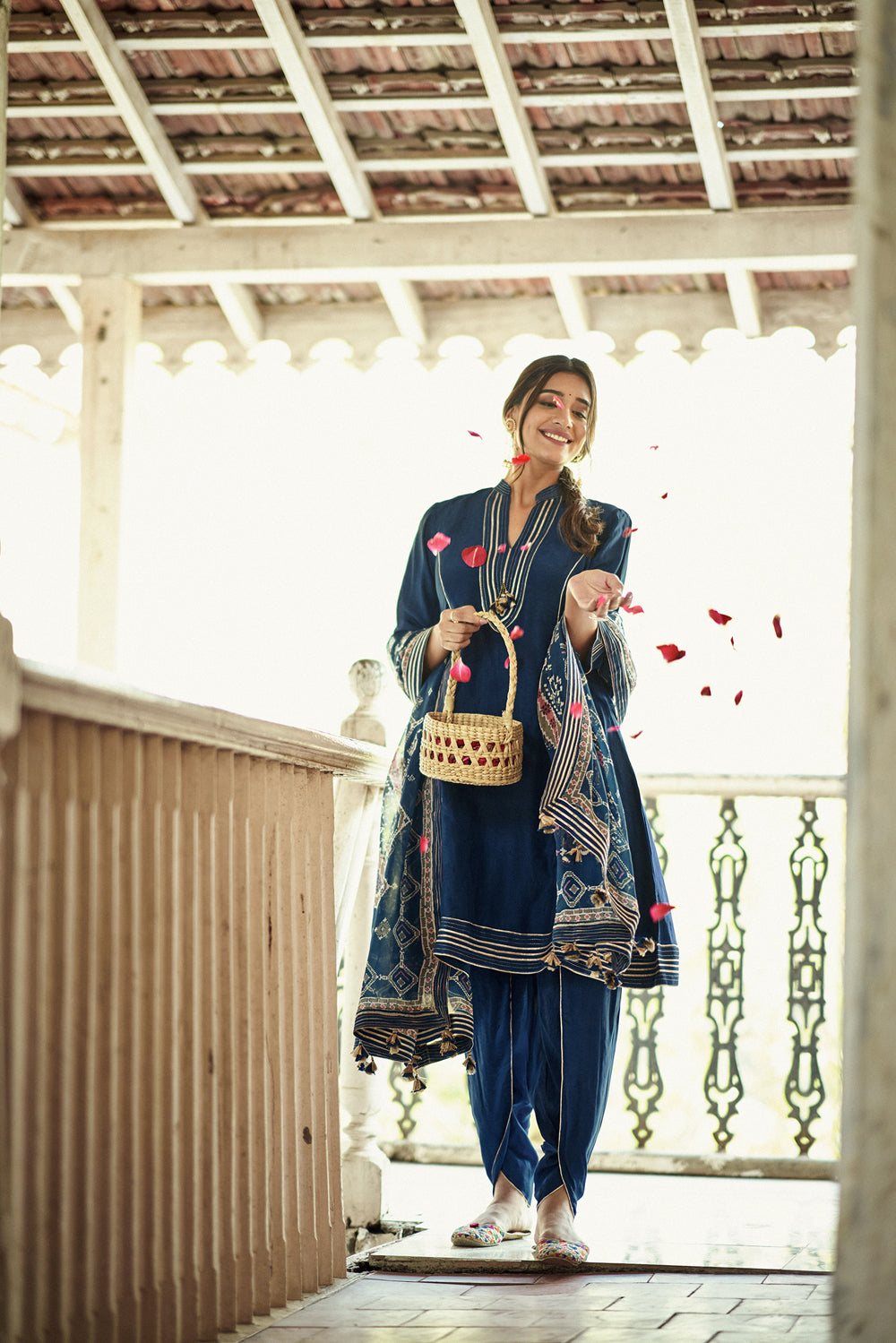 Indigo Blue Kurta & Tulip Pant Set