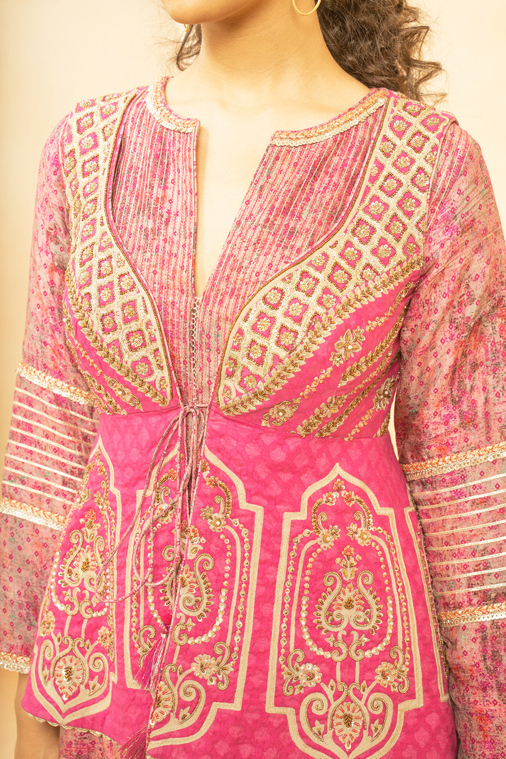 Hand Embroidery Anarkali With Jacket