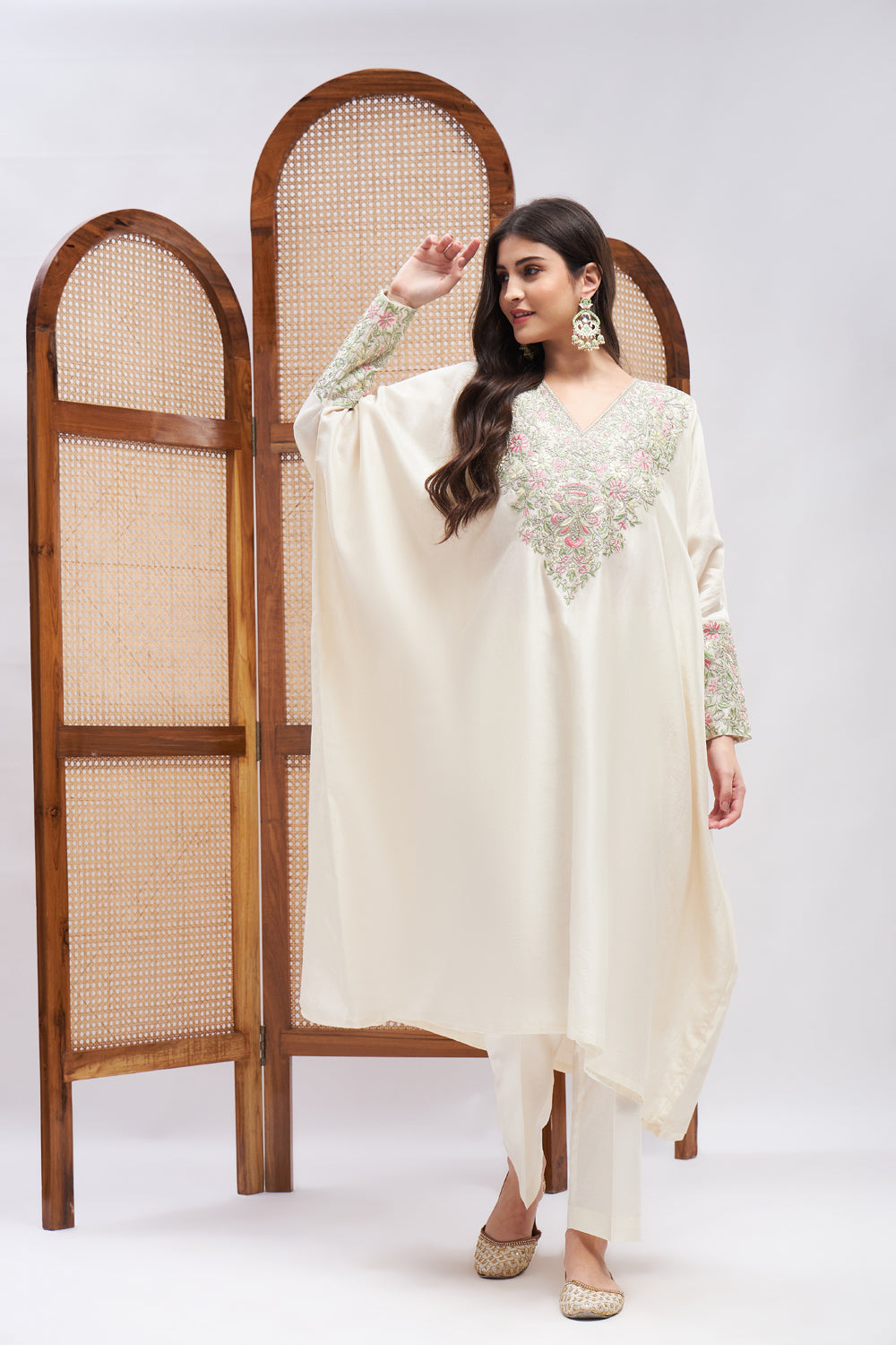 Ruhaniyat Embroidered Kaftan & Pant Set