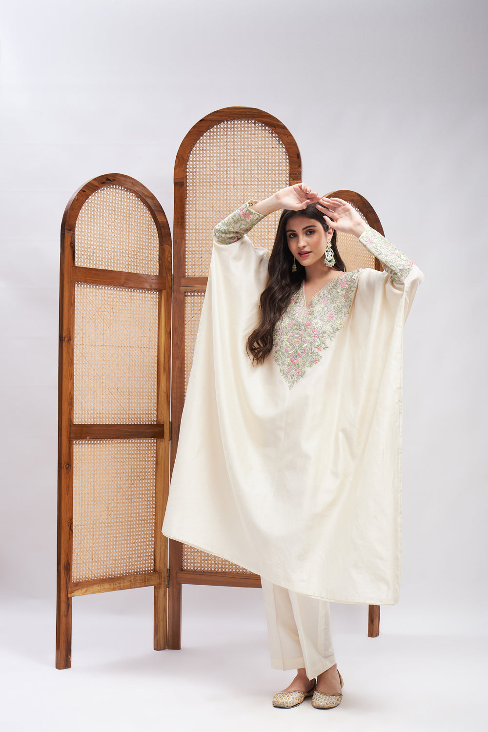 Ruhaniyat Embroidered Kaftan & Pant Set