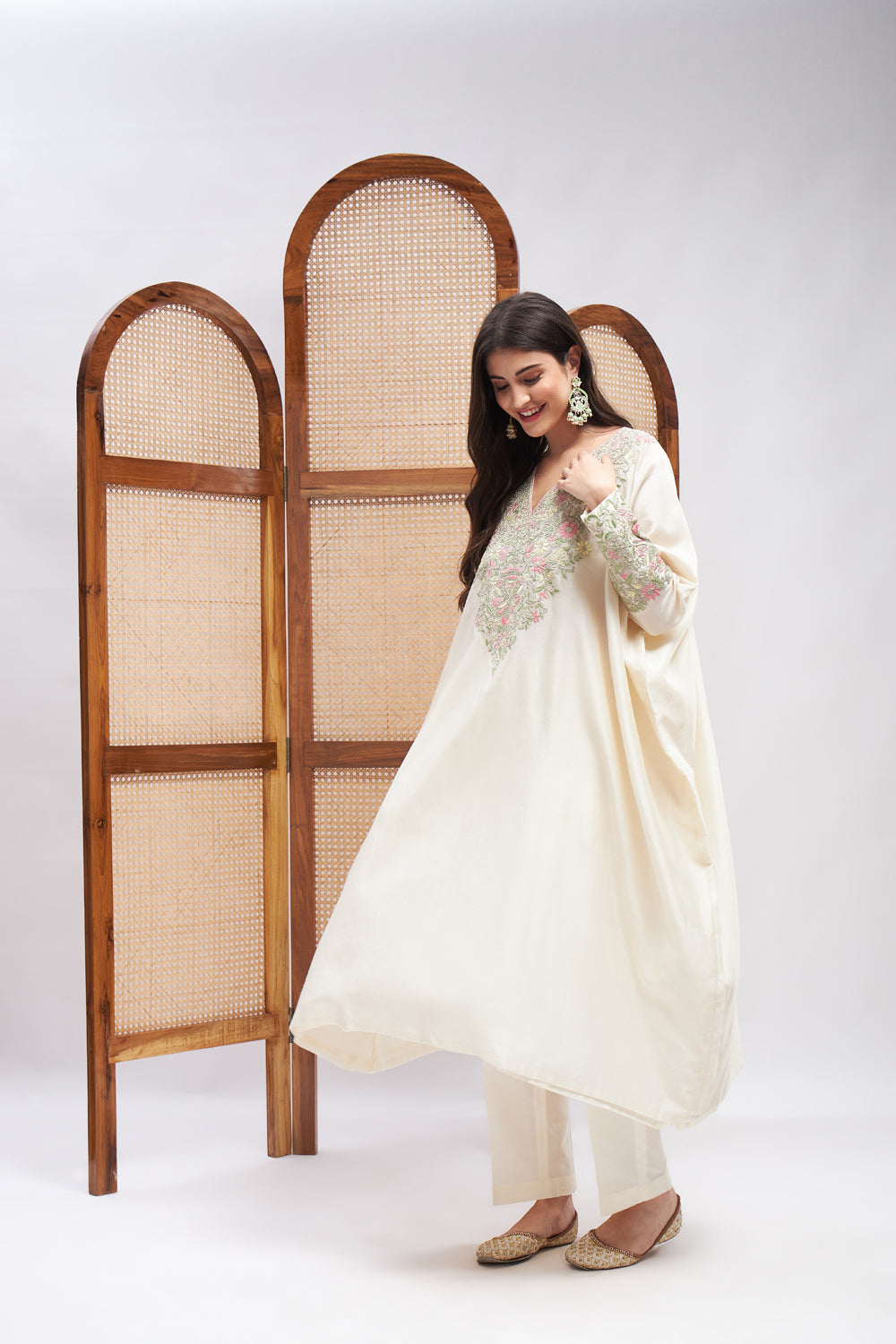 Ruhaniyat Embroidered Kaftan & Pant Set