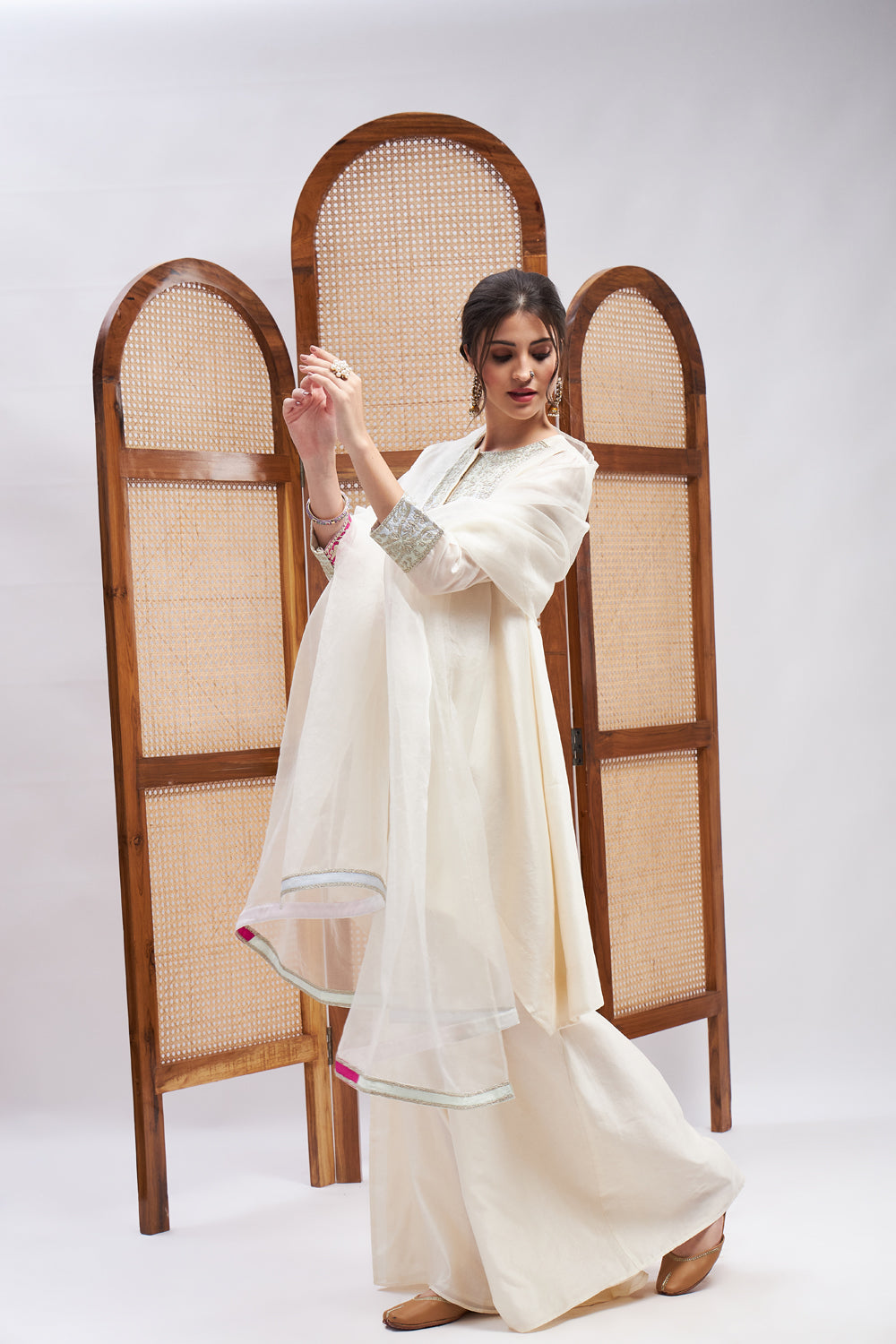 Ananya Zari Work Kurta Set