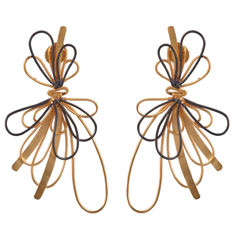 Two-Tone Drop Earrings - GOODIES COLLECTIONS BY J&F