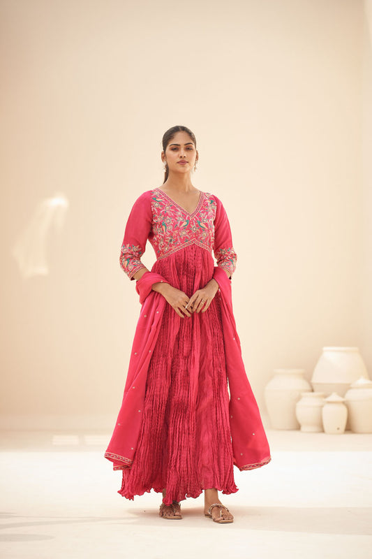 Empire Cut Anarkali with Dupatta