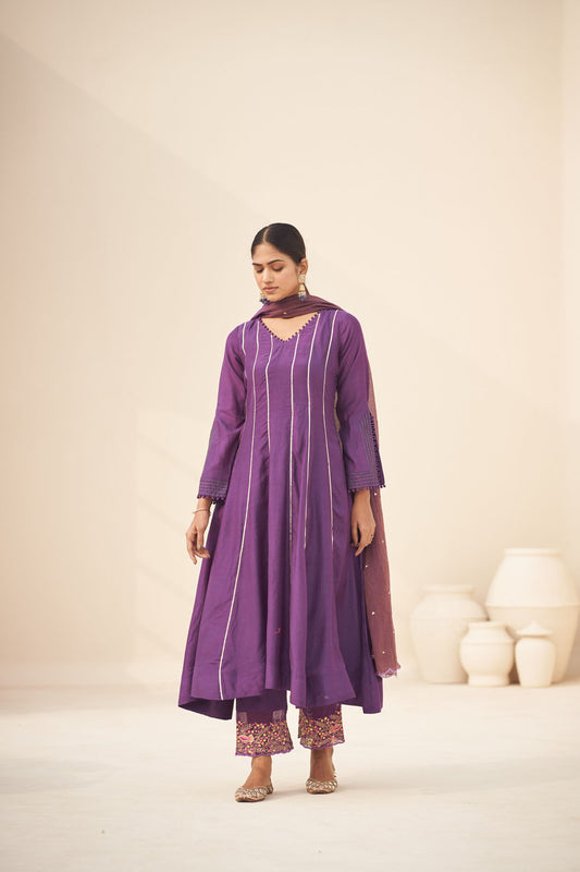 Flowy A-Line Kurta Set