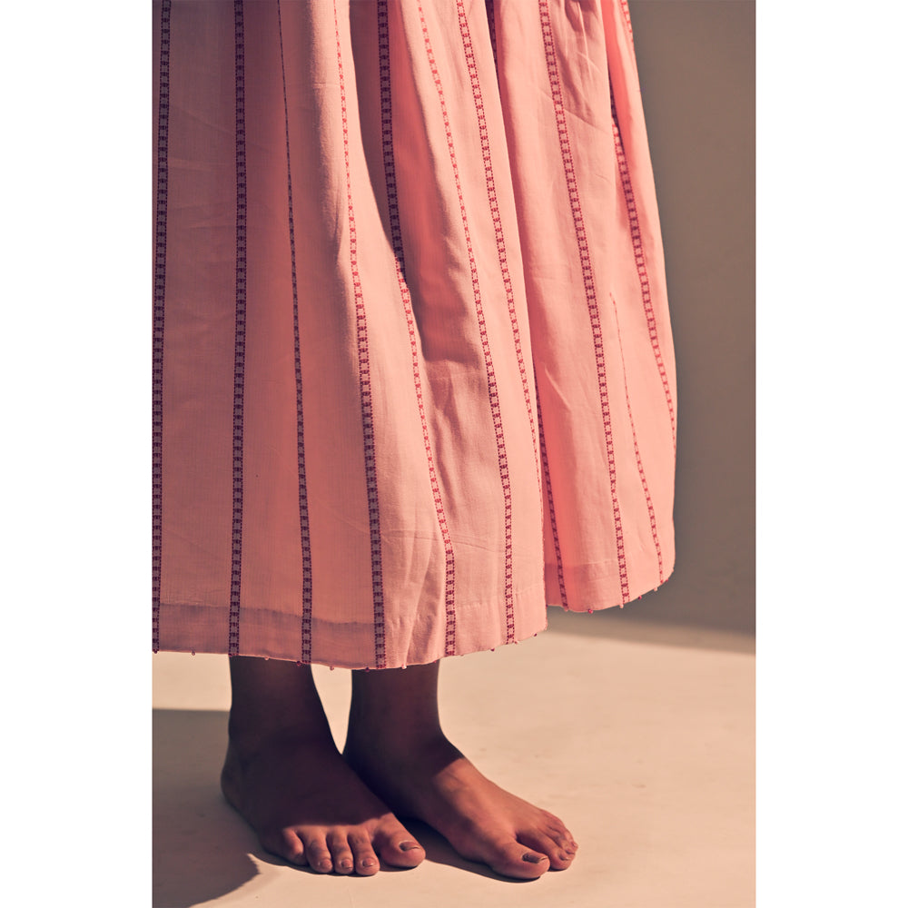 Pink Box Pleated Culottes