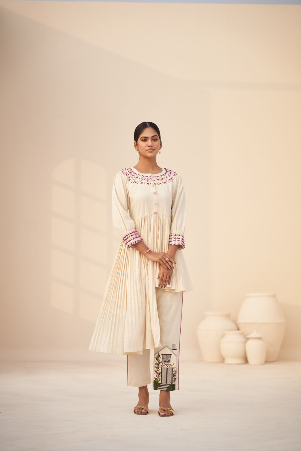 Hi-Low Kurta Set