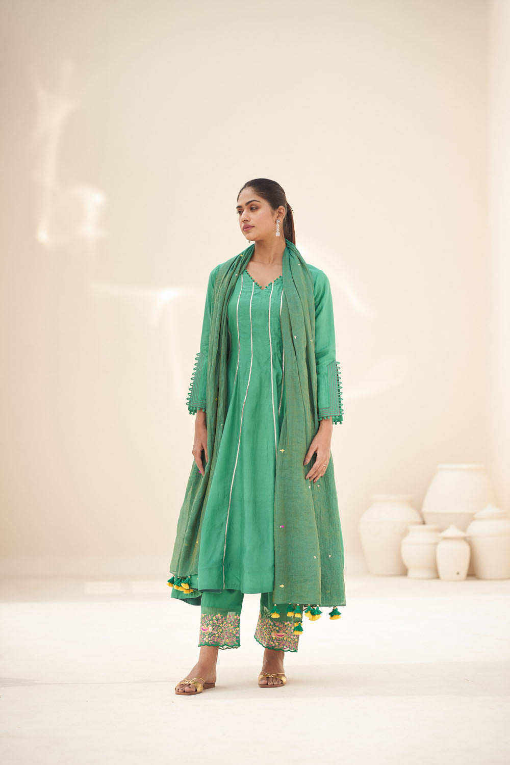 A-Line Flared Kurta  Set