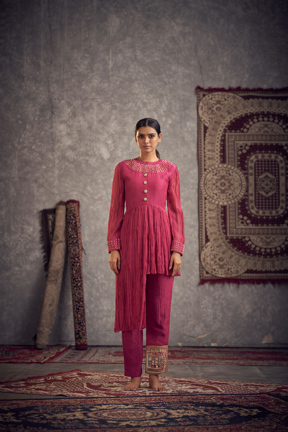 Hi-Low Kurta Set