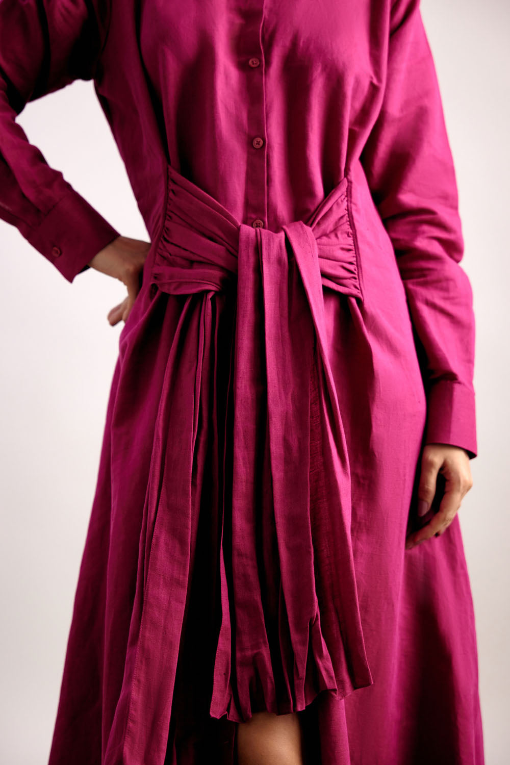 Fushia Pink Maxi Dress