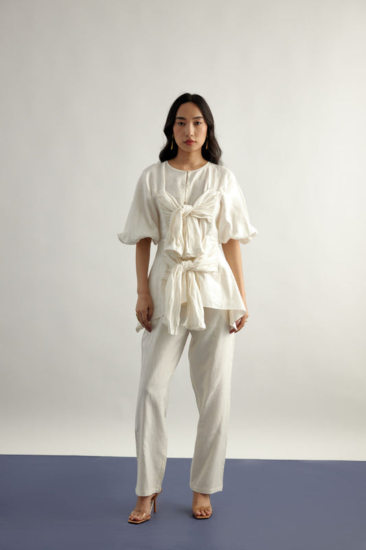 Knotted Top Pant Set