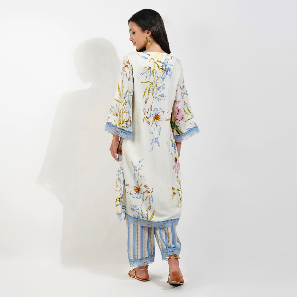 Summer Floral Kurta Set