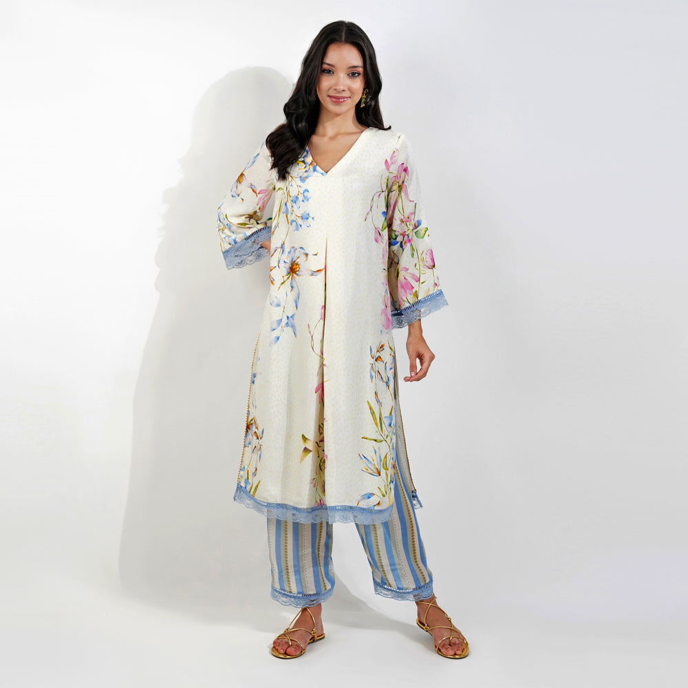 Summer Floral Kurta Set