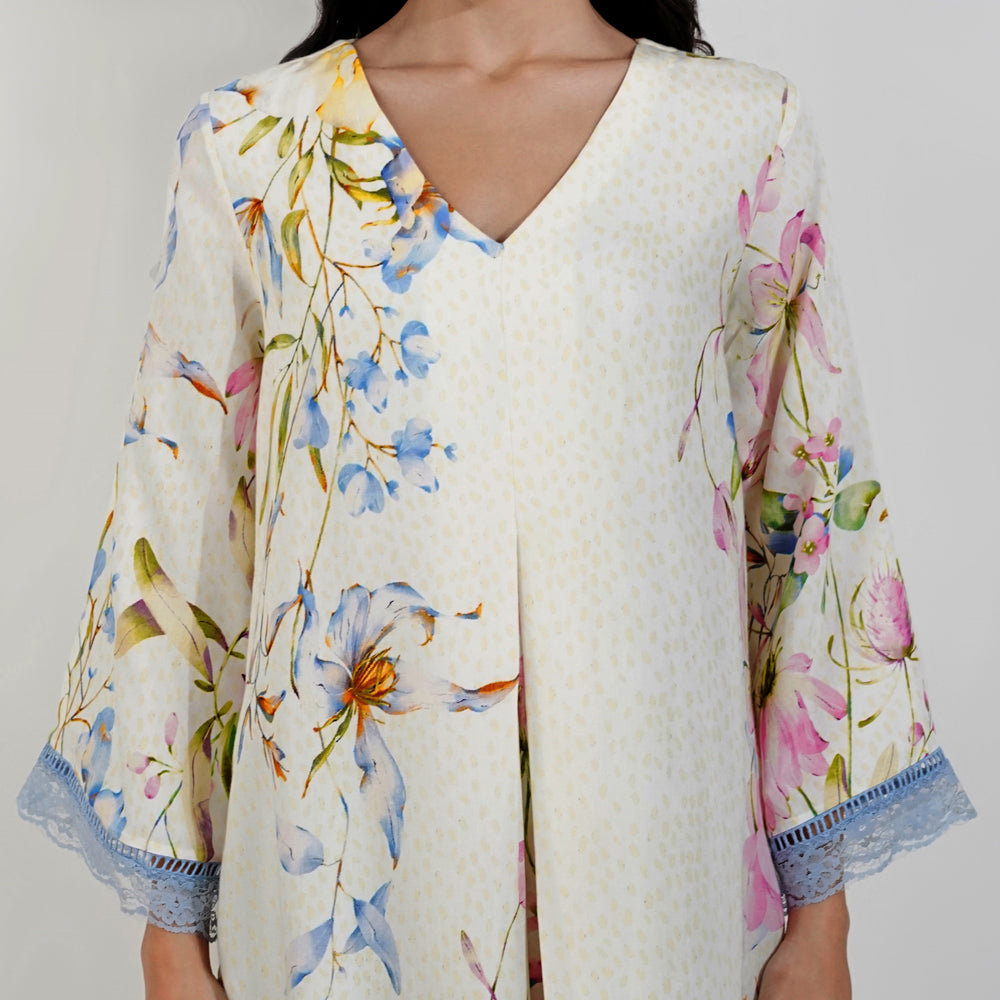 Summer Floral Kurta Set