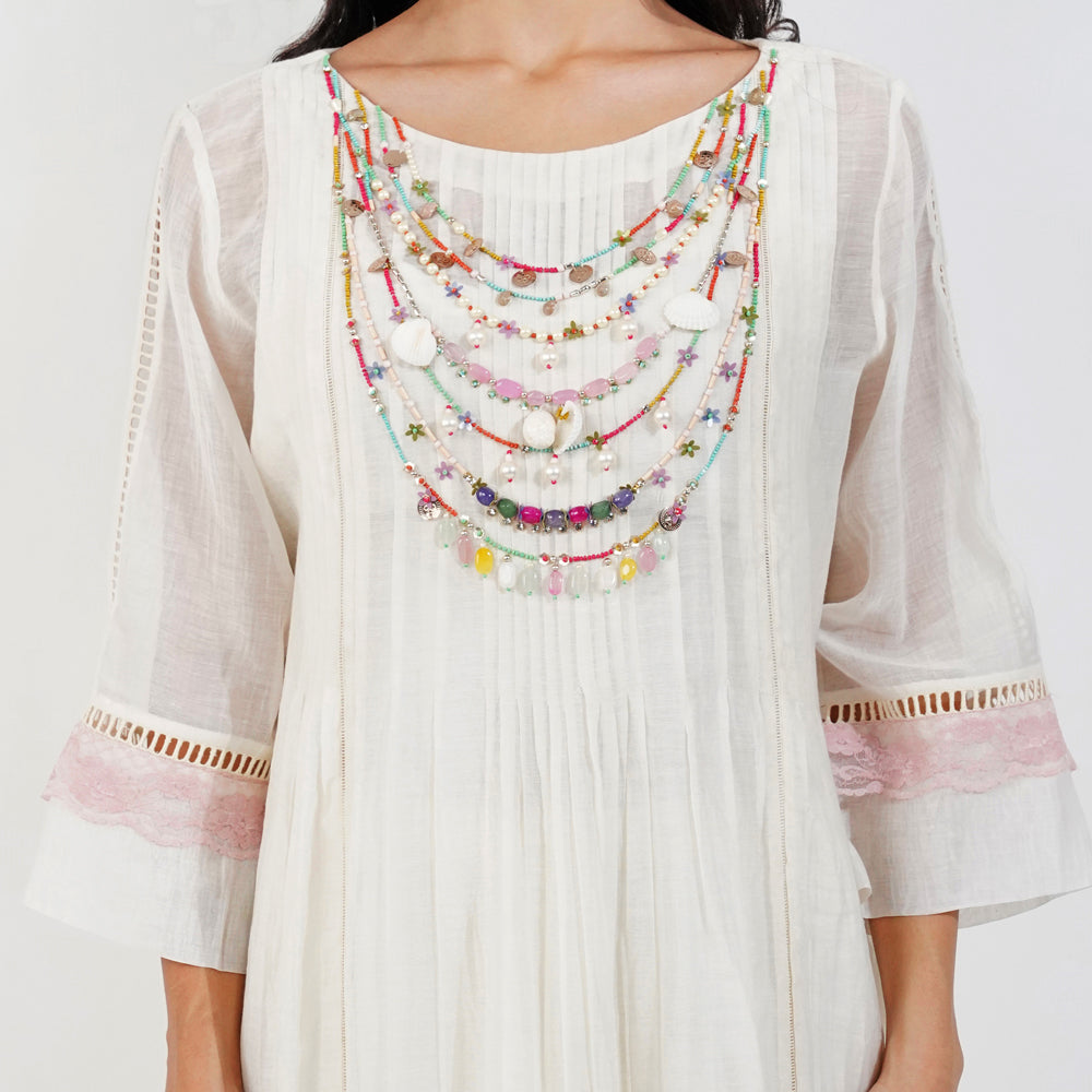 Fliry Pleats Shabby-Chic Kurta Set