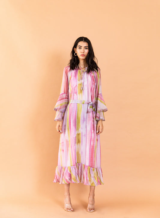 Printed Stella Avery Bell Sleeve Dress