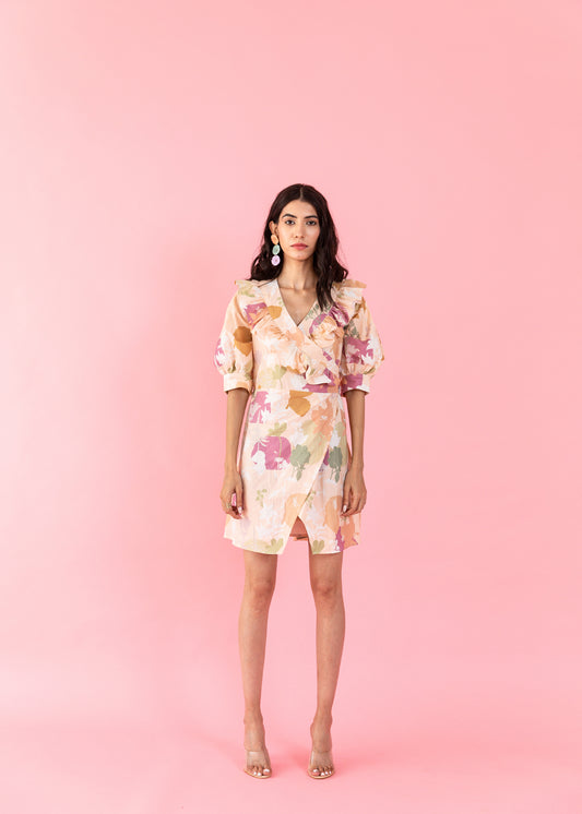 Printed Daphne Frill Rylee Dress