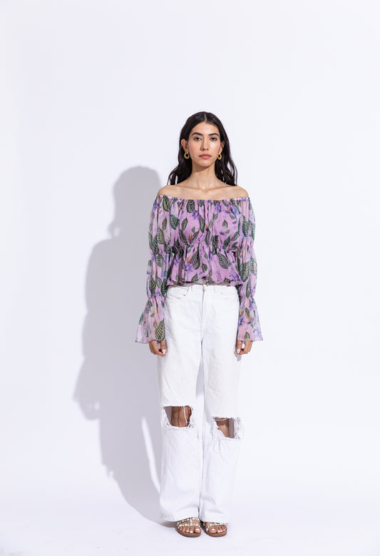 Printed Aster Straight Ally Top For Women