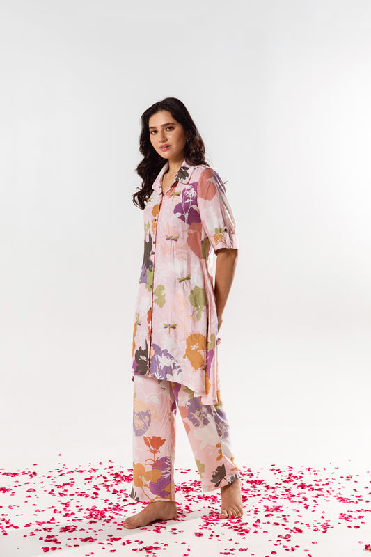 Printed Floral Amara  Kurta Pant Set