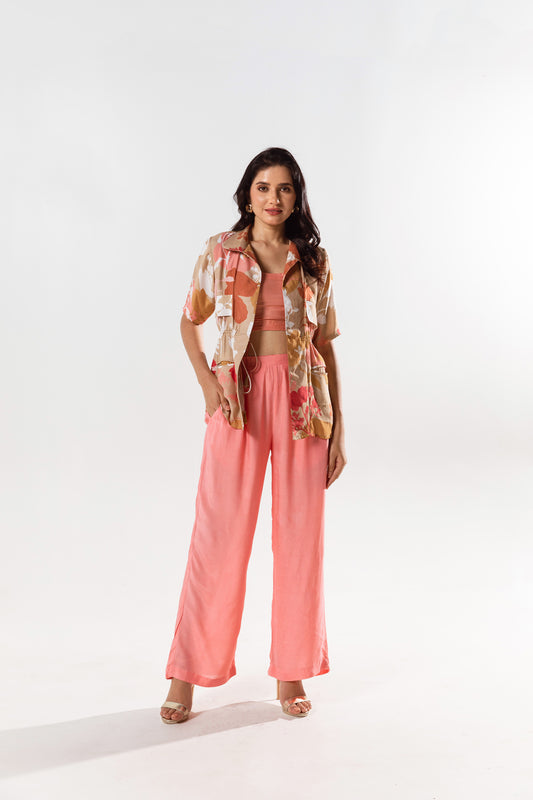 Vienna Printed Shacket Pant Set