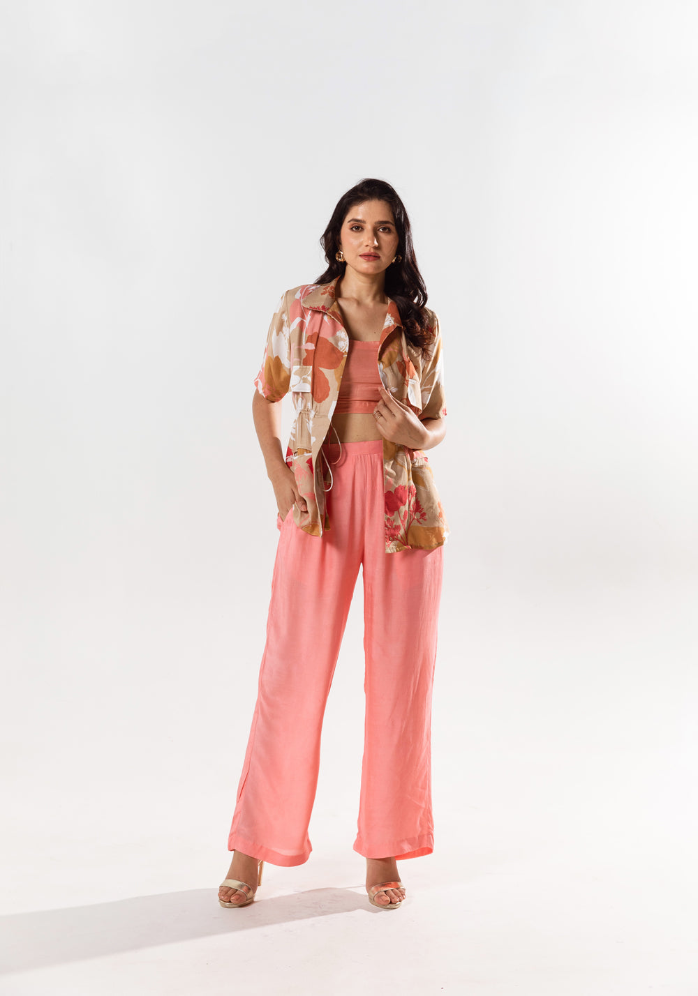 Vienna Printed Shacket Pant Set