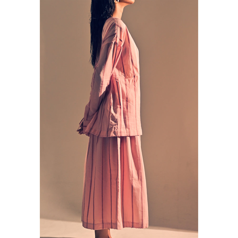 Pink Box Pleated Culottes