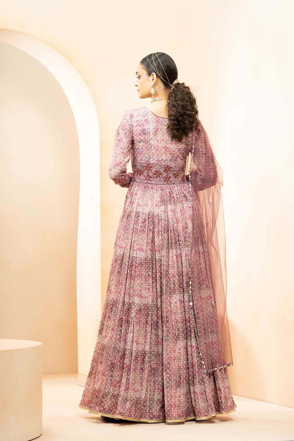 Silk Anarkali With Sequence Embroidery