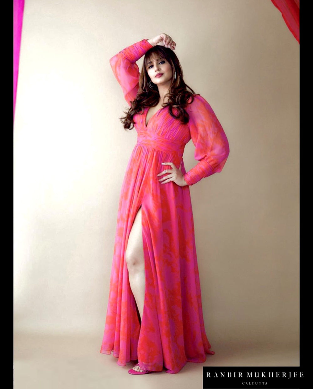 Red & Pink Suzani Dress