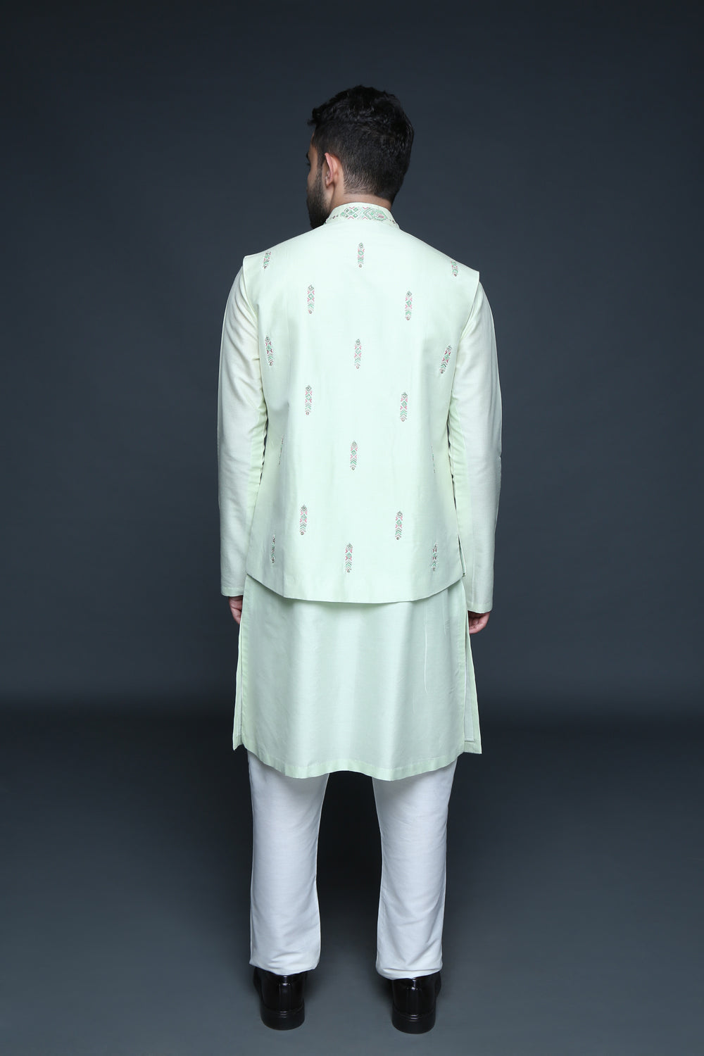 Mint Green Bundi Kurta Set