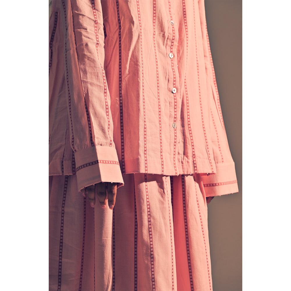 Pink Box Pleated Culottes