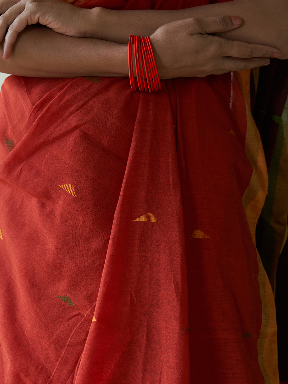 Yellow-Green Border With Motifs All Over Saree