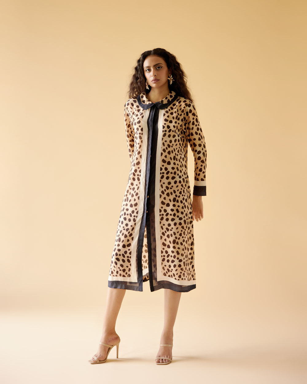 Cheetah Print Straight Dress